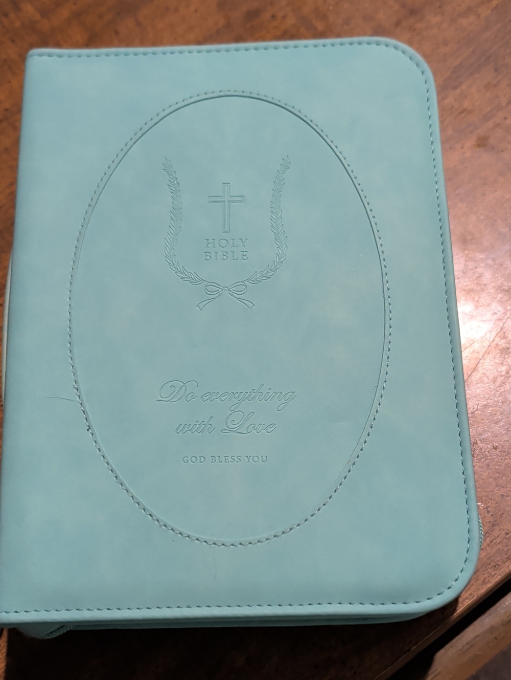 Bible Faux Leather Cover Case
